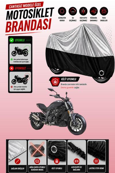 Cemku Twin Top Gray - Bottom Black Benelli 502-C Compatible Engine Cover, Rea...