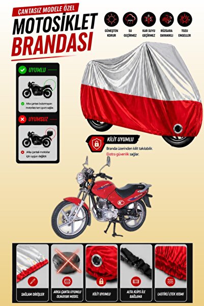 Cemku Twin غطاء محرك متوافق مع Kymco CK 125 Pulsar باللون الرمادي من الأعلى و...