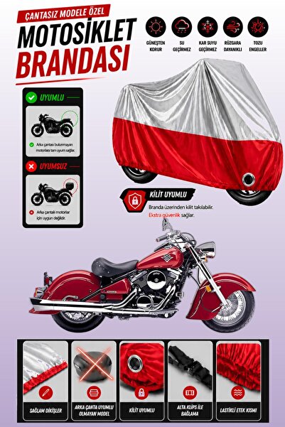 Cemku Twin Top Gray - Bottom Red Kawasaki Vn 800 Drifter Compatible Engine Co...