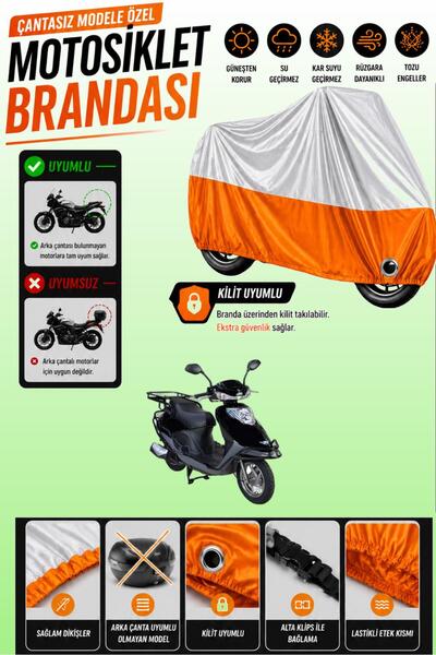 Cemku Twin Top Gray - Bottom Orange Altai Carrier 125 Compatible Engine Tarpa...