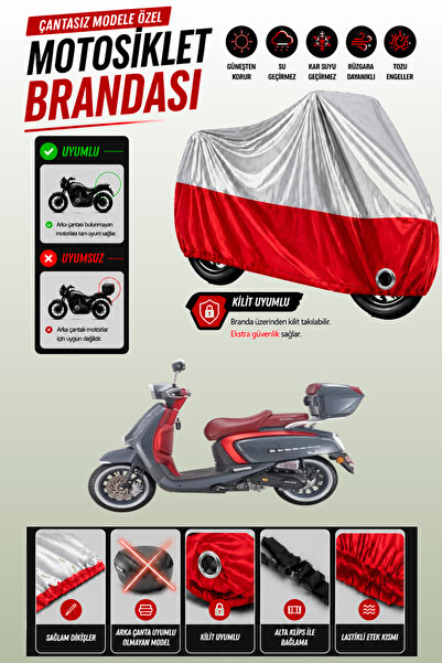 Cemku Twin Top Gray - Bottom Red Arora Mojito 50 Compatible Engine Cover, Rea...