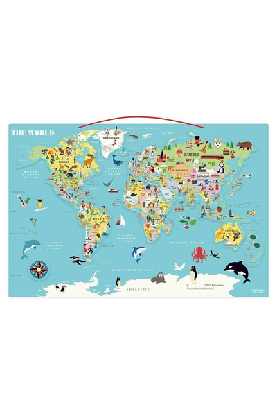 Vilac Magnetic World Map English