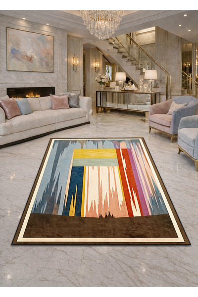 Rugs Modern Halı Sdt Traditional Patterned Modern Woven Base Decorative Carpe...