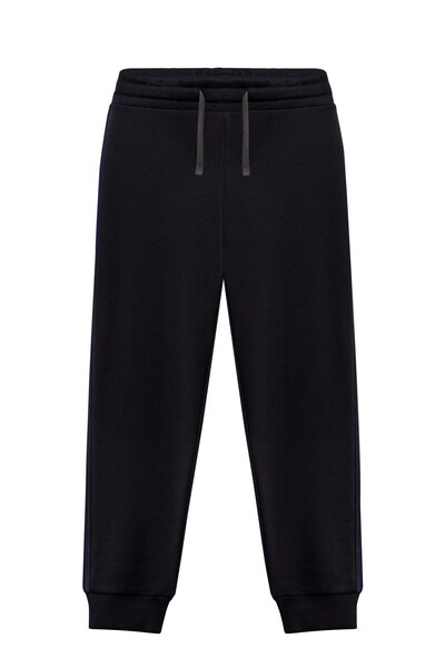 Benetton Erkek Çocuk 4-14 Yaş Logo Baskılı Yazlık Jogger Eşofman Altı Siyah