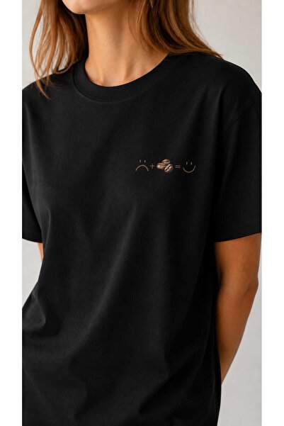 CAMILA PAUL Coffee Themed Printed T-Shirt