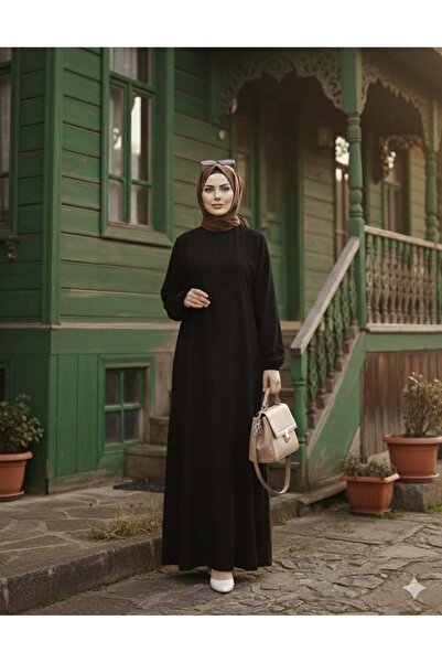 Marka Saba Mevlana Model Elbise Siyah