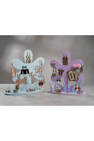 DU&ER 🌸   2-Piece Floral Themed Jewelry Stand – Earring and Ring Organizer