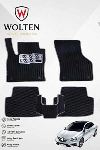 w wolten german engineered MEGANE 4-SEDAN-RENAULT-(2016-2025) İÇİN EVA İÇ PAS...