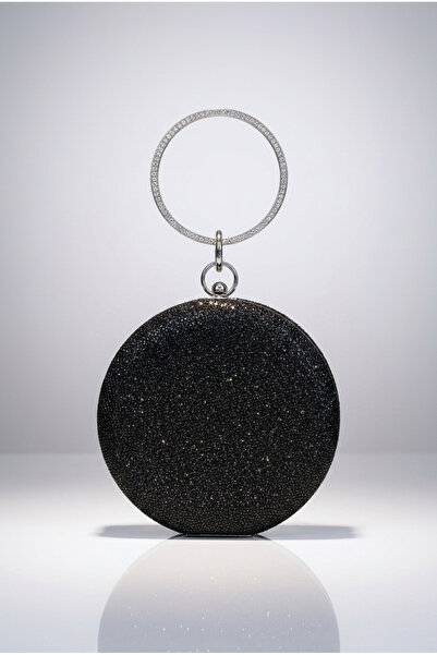 LYRA Bags & Accessories حقيبة يد نسائية من LYRA، حقيبة سهرة سوداء أنيقة مع حز...