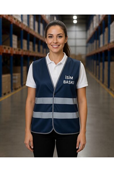 Teknik Reflective Warning Vest (Name Printed)