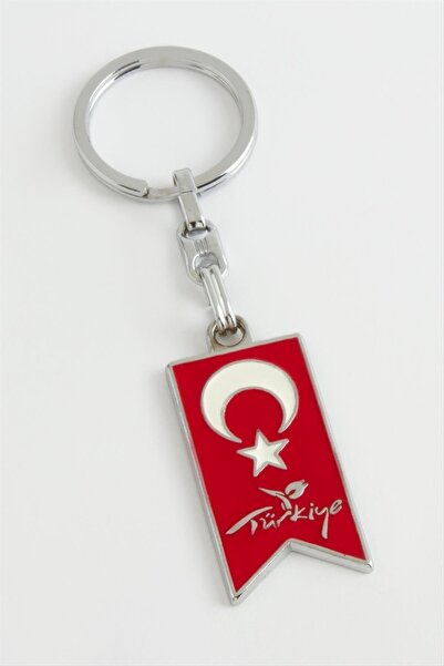 ZERO LAND Nrzsnt Moon Star (72508) Metal Keychain-Red