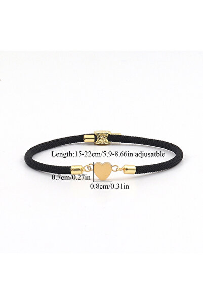 Midnight Shine ✨ – Lucky Heart Bileklik Serisi 🍀