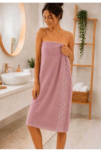 lemonwibe BONCUK DESENLİ BANYO HAVLUSU