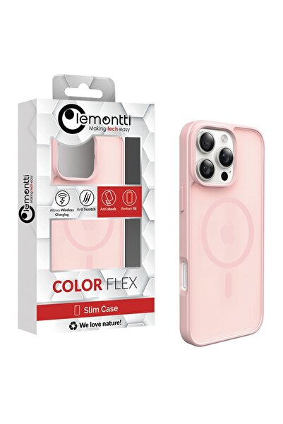 lemontti Husa EliteGuard Magsafe iPhone 16 Pro Roz