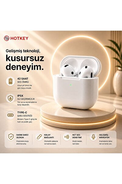 hotkey 4.Nesil ANC Ios Android Uyumlu Kablosuz Bluetooth Kulaklık
