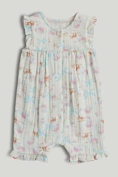 MOTHERCARE Camel Cotton Romper