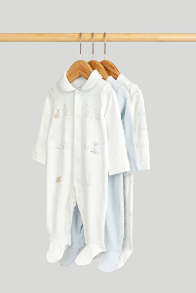 MOTHERCARE 3 Pack My First All-in-Ones