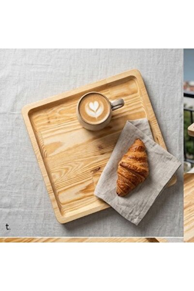 DAMMERUN Wooden Presentation Tray 30X30 cm – Decorative Multi-Purpose Serving...