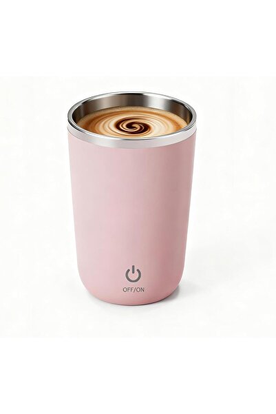 PopZa Self Stirring Mug - Electric Magnetic Rechargeable Auto Mixing Cup for ...