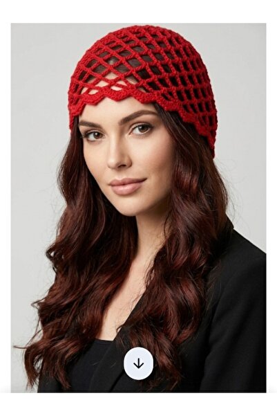 meryemin butiği Hand-Knitted Mesh Cap