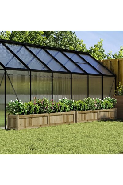 vidaxl Jardiniere de gradina , 2 buc., lemn de pin impregnat