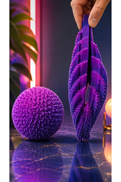 Viro3d 3D Baskı Dikenli Stres Topu – Açılır Kapanır Fidget Oyuncak