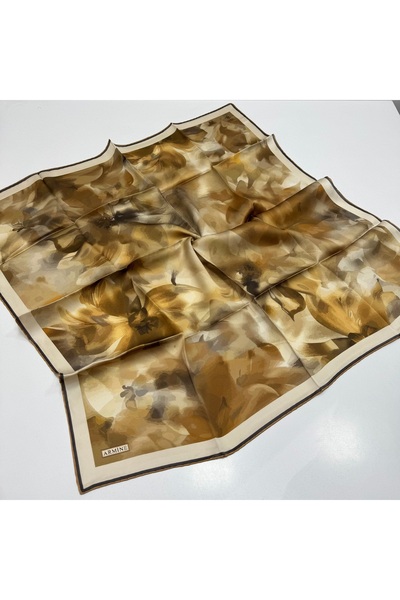 Armine Floral Print Saf Silk Sura Scarf 9310D 36