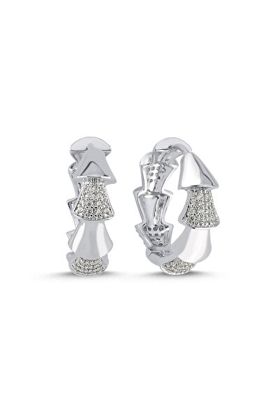 Merano Design Fold Rhodium Küpe