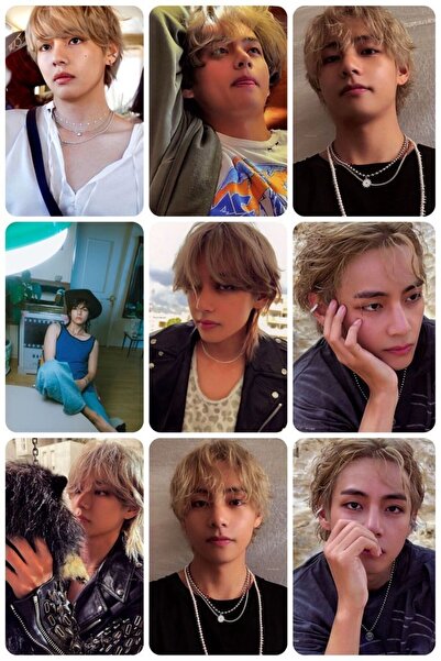 sevimliflower TAEHYUNG BTS 1 ADET FOTOKART PVC KAPLI 9*6 CM 6 ADET ALINDIĞIND...