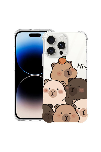 bestcase Husă Antișoc pentru Apple iPhone 14 Pro Max, cu desen animat drăguț ...