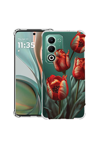 bestcase Husă Antișoc pentru OPPO A5, Florală - Lalea Roșie, 2052056 AS 2087
