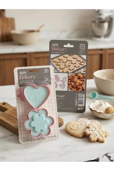 cook&kitchen Sun Bakery 4 Different Shaped Cookie Molds