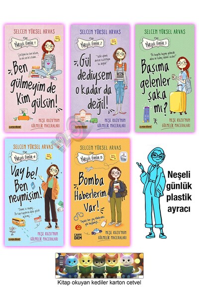 Carpe Diem Kitapları Neşeli Günlük 1-2-3-4-5 Set
