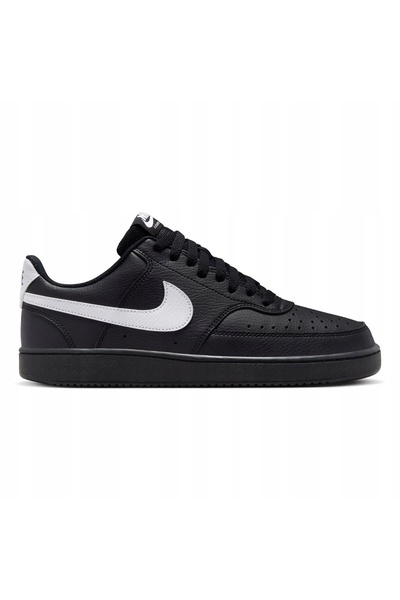 Nike , Pantofi sport din piele ecologica cu detalii perforate Court Vision, N...