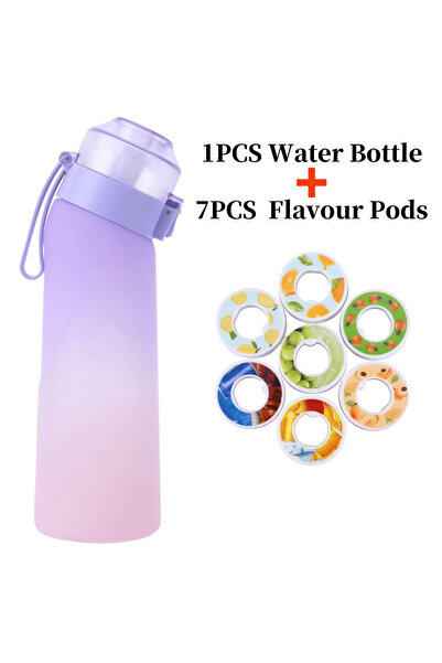 choice2 650ML Purple 7Flavour Pod 650ml Flavored Water Bottle Sports Alr Up D...