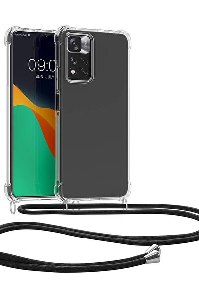 KWmobile Διαφανής Θήκη Σιλικόνης με Κορδόνι - Redmi Note 11 Pro+