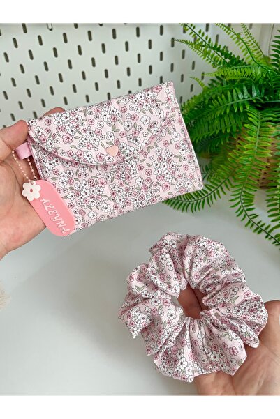 Alis Baby Collection Kişiye Özel İsimli Cüzdan ve Scrunchie Toka seti / Hijye...