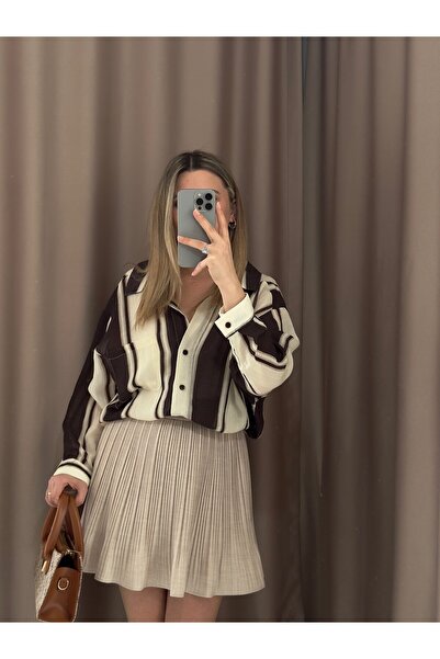 AlisBoutique Pileli Şort Etek