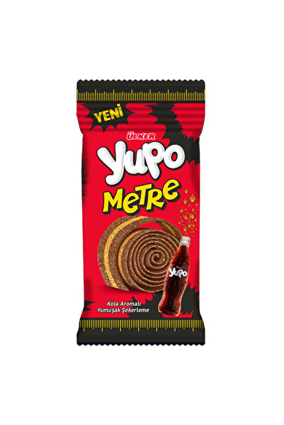 Ülker YUPO Metre - Kola Aromalı Yumuşak Şekerleme - 50 gram - 12 Adet