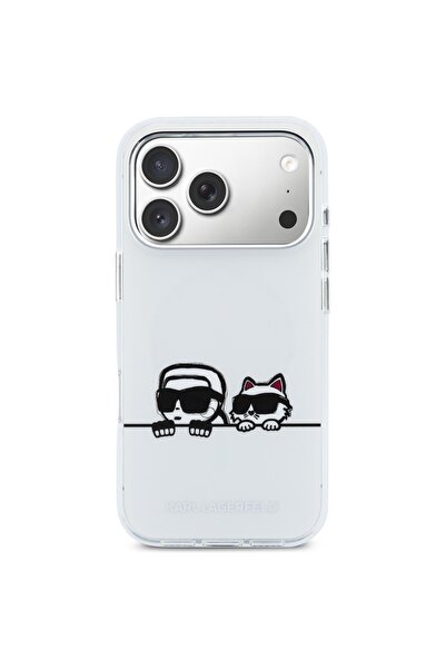 Karl Lagerfeld Karl & Choupette MagSafe Case for iPhone 17 Pro - White