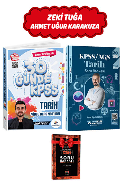 Dizgi Kitap Zeki Tuğa 2026 KPSS 30 Günde Tarih Video Ders Notları+Ahmet Uğur ...