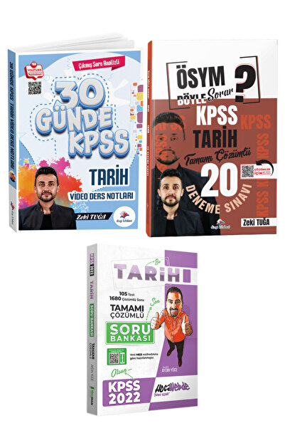 Dizgi Kitap Zeki Tuğa 2026 KPSS 30 Günde Tarih Çıkmış Soru Analizli Video Der...