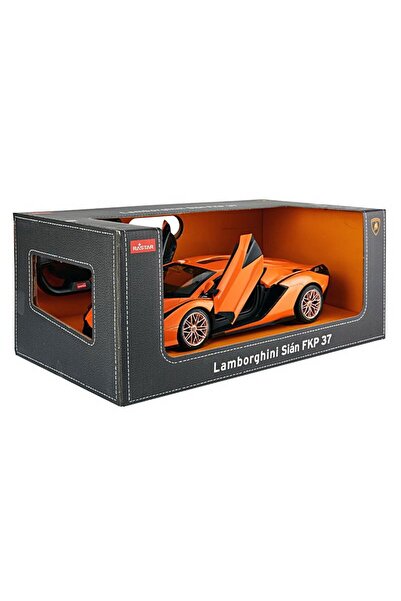 Rastar Mașină cu telecomandă Lamborghini Sian portocalie, la scară 1:14