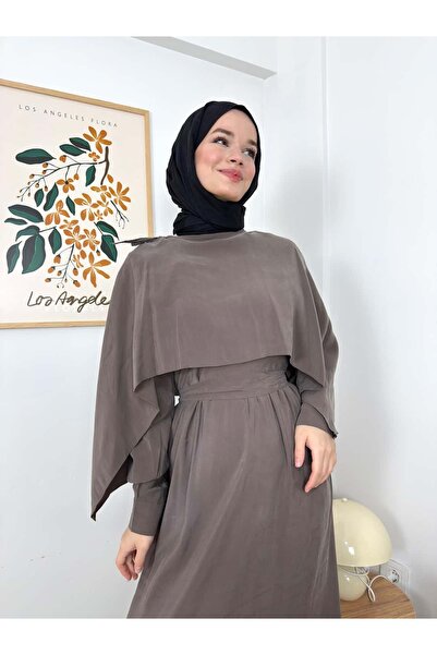 ARZU SEMA Valide Shawl Detailed Dress