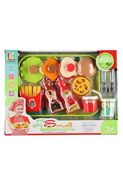 Zadem Store Oyuncak Hamburger Yapma Seti - 15 Parçalı Burger Yapma Oyunu