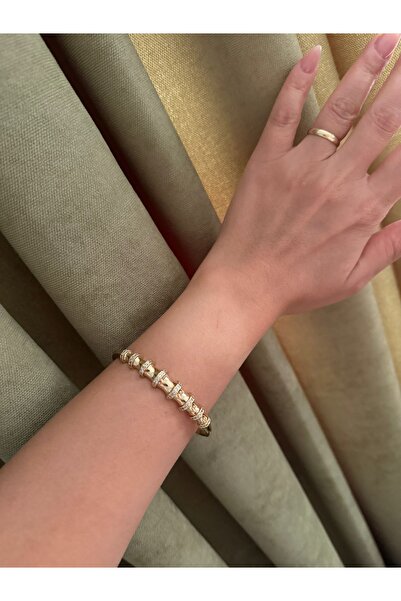 XUPING JEWELRY TuelaTaki / Premium Spiral Detay Gold Kelepçe