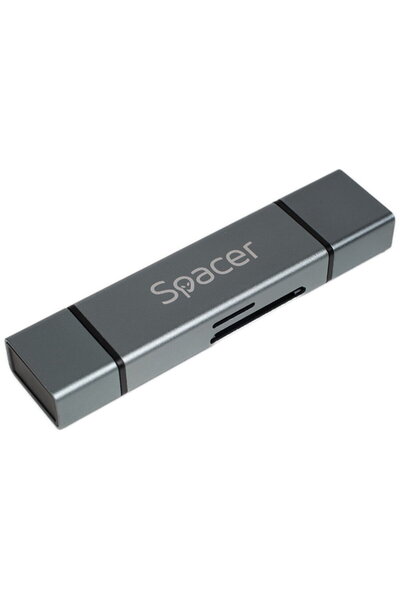 Spacer SPCR-TYPEC-USB-01, USB 2.0, Gri