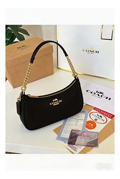 Coach New York حقيبة كتف تيري من القماش الكتاني المميز للنساء، حقيبة كروس بود...