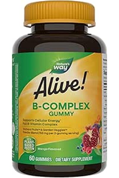 Natures Way أقراص ألايف بي-كومبلكس القابلة للمضغ 60 حبة