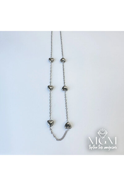 EASERA TİCARET Steel Heart Necklace